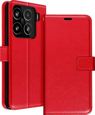 Produktbild von Mayaxess, Brieftaschenhülle für Xiaomi 15 mit Handschlaufe, Rot