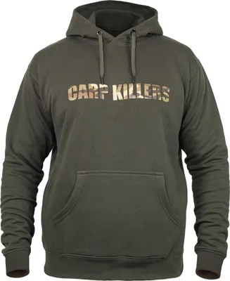 Produktbild von Carp Killers Hoodie Oliv - Angelpullover, Größe:XXL