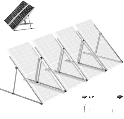 Imagen del producto de Soporte para paneles solares, ángulo de montaje ajustable, alta capacidad de carga, juego de 45 unidades