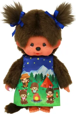 Obrázok produktu pre Monchhichi Mädchen 20cm Camping Dress, Camping Girl, Sekiguchi