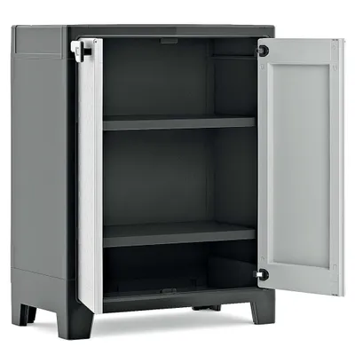 Immagine prodotto di Keter Armadio basso Titan nero e grigio 100 cm