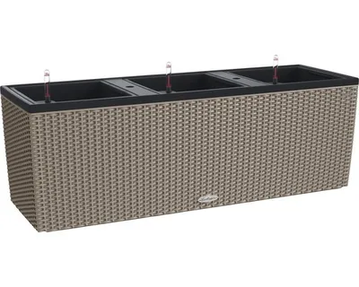 Obrázok produktu pre Samozavlažovací kvetináč plastový Lechuza Trio Cottage 40 pieskovo hnedý