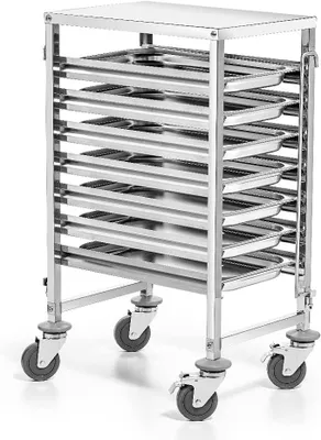 Produktbild von Servierwagen | Küchenwagen | 7 Etagen | GN 1/1 | Tablettabstand | Edelstahl