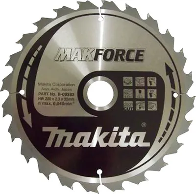 Produktbild von Makita Kreissägeblatt, MAKFORCE 230 x 30 mm - 24 Zähne