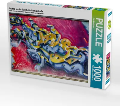 Produktbild von Calvendo Graffiti an der Turnhalle Gamigstraße 1000 Teile Puzzle quer 640x480mm, Meutzner Dirk; 7281132