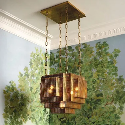 Zdjęcie produktu dla Casa Padrino, lampa wisząca w stylu industrialnym, vintage, mosiężna - luksusowe oświetlenie