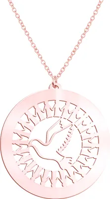 Produktbild von BEKA&BELL Anhänger mit Kette 925/- Sterling Silber 42/45cm rot ohne 447240011
