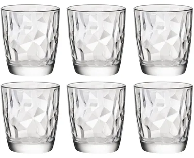 Produktbild von Bormioli Rocco Wasserglaser/Saftglaser Diamant stumpf - 6x - 390 ml