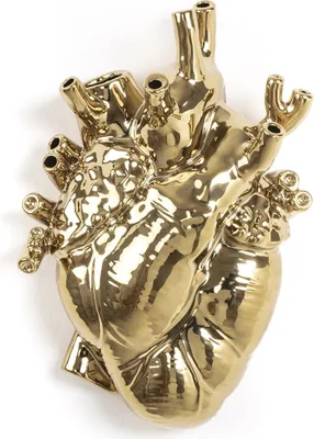 Zdjęcie produktu dla Wazon porcelanowy SELETTI Love in Bloom GOLD