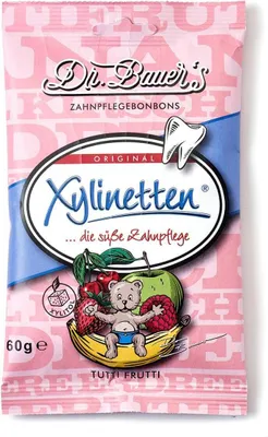 Produktbild von Dr. Bauer's Xylinetten Tutti Frutti 60g für Kinder