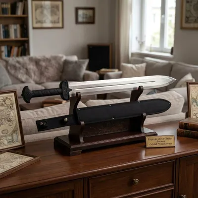 Zdjęcie produktu dla Ozdobny miecz gladius z pochwą – replika historyczna – przedmiot kolekcjonerski i dekoracja ścienna 62 cm SW-1276