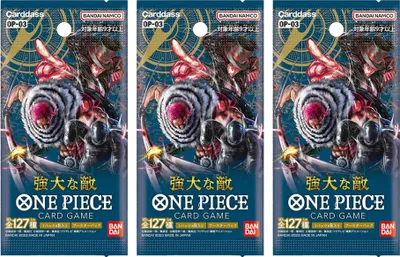 Produktbild von OP-03 Pillars of Strength – 3x Booster (Chinesisch oder Koreanisch) One Piece Card Game – Neu &