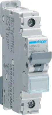 Produktbild von Hager NBN125, 50 - 60 Hz, 25 A, 1P, 17,5 mm, 70 mm, 83 mm