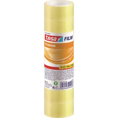 Produktbild von TESA 57206-00001-01, Transparent, Handwerk, Verpackung, Polypropylen (PP), 10 m, 19 mm, 8 Stück(e)