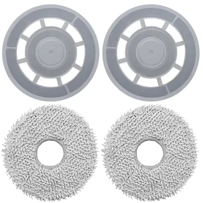 Wischmopp-Set mit Halter für Roborock Qrevo Saugroboter