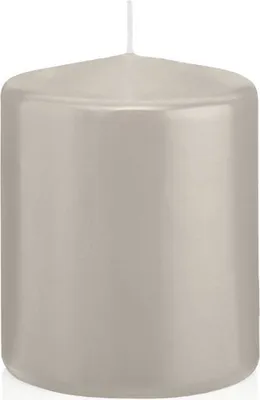 Produktbild von Stumpenkerzen in RAL-Qualität Zinn Grau Ø 78 x 100 mm, 8 Stück