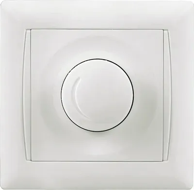 Produktbild von Dimmer Schalter mit Rahmen Unterputz Serie KISS ME weiß