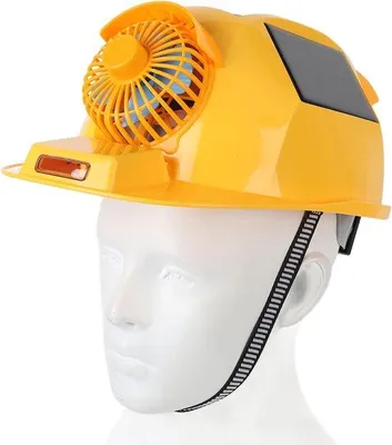 Produktbild von Schutzhelm mit Doppelventilation - Bau- und Transporthelm - Gelber Sicherheitshelm - 840 g
