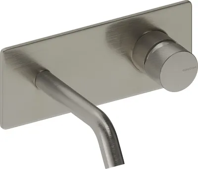 Produktbild von SANYCCES LOOP K ColdOpen Wand-Waschtischarmatur Unterputz mit 14 cm Ausladung, Nickel gebürstet