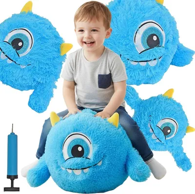 Image de Ballon Emoji de 40 cm avec poignée – Bleu