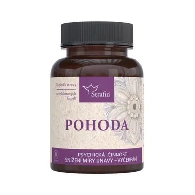 Produktbild von Pohoda - natürliche Kräuterkapseln 90 Kapseln - für bessere psychische Gesundheit und weniger Müdigkeit