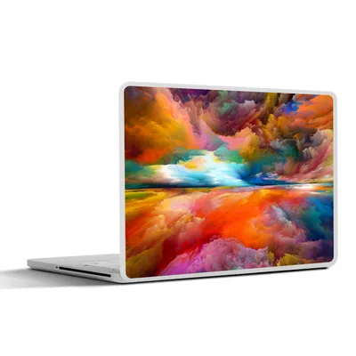 Produktbild von MuchoWow® Laptop Aufkleber Sticker Cover Gemälde - Ölgemälde - Abstrakt - Wolken 30x21 cm - Sticker für Laptop - Selbstklebend