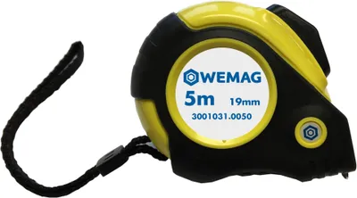Produktbild von WEMAG Taschen-Bandmaß ABS 5 m x 19 mm