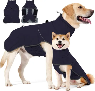 Produktbild von Winterjacke für Hunde – Fleece-Futter – Wasserdicht – Reflektierend