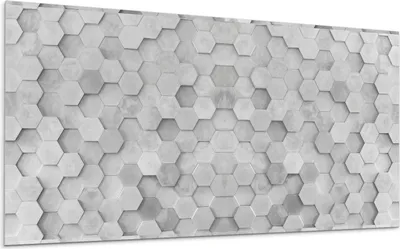 Produktbild von Muster Aus Sechseckigen Fliesen – Selbstklebende Fliesen – Wandverkleidung – Wandpaneel – PVC Fliesen – Vinylflisen – PCV Flisen – Selbstklebend – Wanddeko –100 x 50 cm