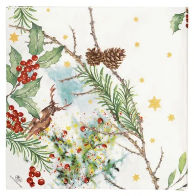 Produktbild von Hutschenreuther Sammelserie 2023 Am Weihnachtsbaum.. Servietten 33 x 33 cm / 20 Stück Papier 02433-727211-05214