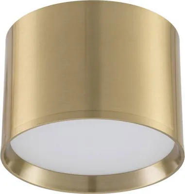 Produktbild von Lindby LED-Strahler Nivoria, Ø 12 cm, goldfarben, Metall