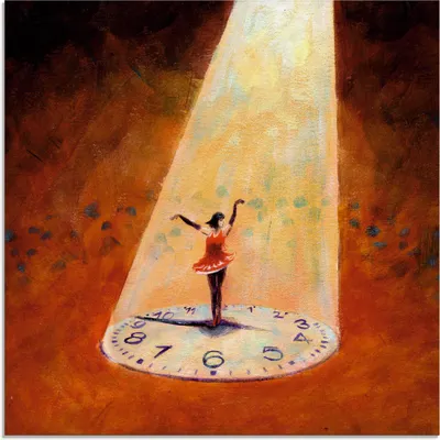Produktbild von ARTland Glasbild Im Jetzt sein Größe: 50x50 cm