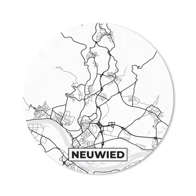 Produktbild von MuchoWow® Mauspad Mousepad Neuwied - Karte - Stadtplan 50x50 cm - Mousepads - Maus Mat - Pad - Mausunterlage - Vinyl