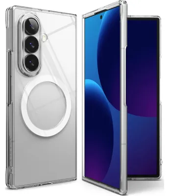 Produktbild von Handyhülle für Galaxy Z Fold8 Ultra, Ringke Slim Magnetic mit MagSafe, Transparent und Weiß
