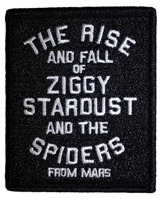 Produktbild von David Bowie - Aufnäher zum Aufbügeln "The Rise and Fall of Ziggy Stardust" RO13622 (Einheitsgröße) (Schwarz)