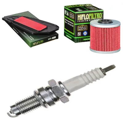 Image de Kit d'entretien pour Kawasaki J 300 A 2014-2016 : filtre à air, filtre à huile, bougie d'allumage de pamoto - Neuf