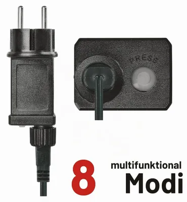 Produktbild von Emos D3EW02, Girlande, Transparent, Innen & Außen, Warmweiß, Transparent, IP44