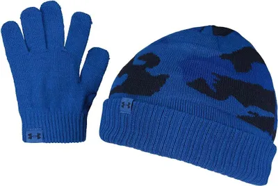 Obrázok produktu pre Under Armour B Beanie/Glove Combo - tech blue, Größe:-