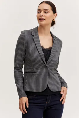 Produktbild von b.young BYRIZETTA AOP BLAZER Damen Blazer Kurzblazer Jacke mit Stretch und Muster leicht tailliert