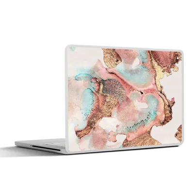 Produktbild von MuchoWow® Laptop Aufkleber Sticker Cover Tinte - Pastell - Abstrakt 31x22.5 cm - Laptop-Deko