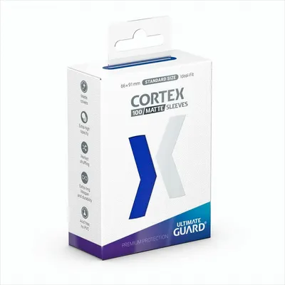 Produktbild von Ultimate Guard Cortex Sleeves Standardgröße Matt-Blau (100)