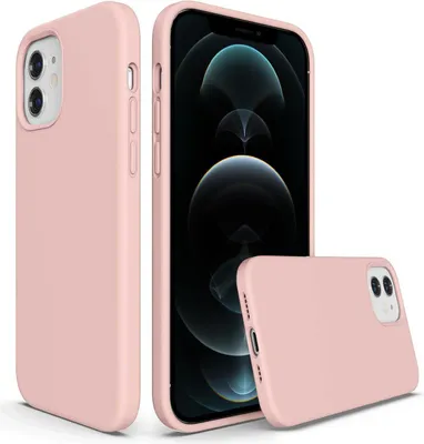 Produktbild von Hülle Apple iPhone 12 Mini Handy Schutz Cover Silikon Gel Case Handyhülle Tasche, rosa