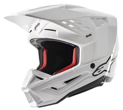 Image de Casque S-M5 SOLID, ALPINESTARS (blanc, taille XL)