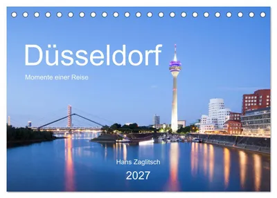 Produktbild von Düsseldorf - Momente einer Reise (Tischkalender 2027 DIN A5 quer), CALVENDO Monatskalender
