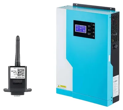 Obrázok produktu pre Hybridný solárny menič, 3500 W, regulátor MPPT 100 A, 3,5 kW, Wi-Fi