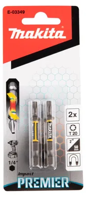 Image de Makita embout de torsion T20-50 2 pces - E-03349