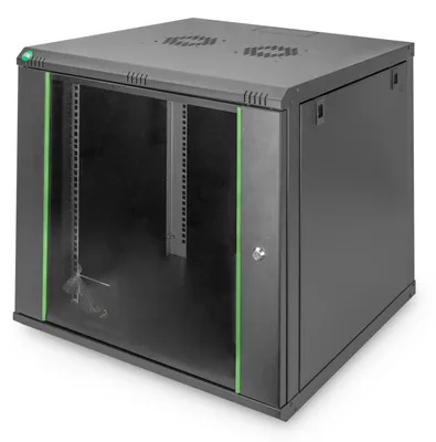 Produktbild von Wandgehäuse Dynamic Basic Serie - 600x600 mm (BxT) (schwarz, 12 Höheneinheiten)