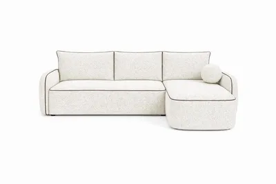 Image de Canapé 3 places Sofello MILO, 230 x 160 cm – Design moderne, tissu bouclé doux et grand confort