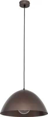 Produktbild von Hängelampe Metall E27 D: 34 cm rund H: max. 165 cm Braun Modern Pendelleuchte