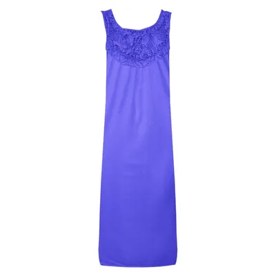 Produktbild von Damen Nachthemd Sleepshirt mit Muster, Violett S/M/L
